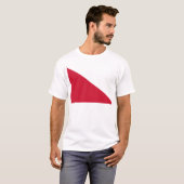 Vlag van Utrecht (stad) T-shirt (Voorkant volledig)