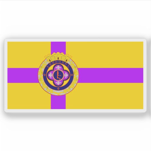 Vlag van Vagharshapat, Republiek Armenië Sticker (Voorkant)