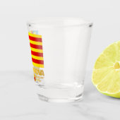 Vlag van Valencia Shot Glas (Rechts)
