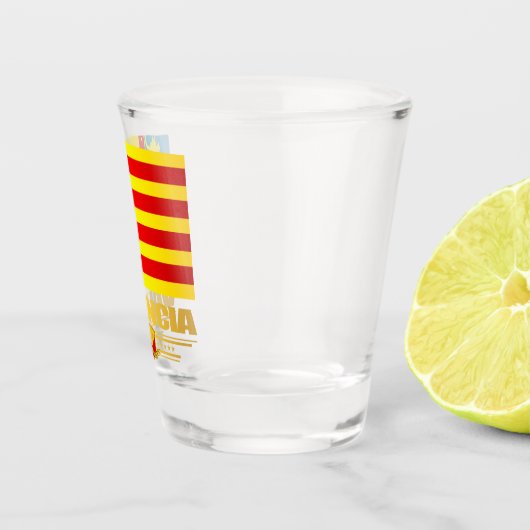 Vlag van Valencia Shot Glas (Rechts)