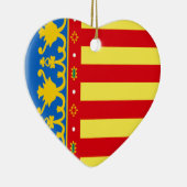 Vlag van Valencia (Spanje) Keramisch Ornament (Rechts)