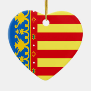 Vlag van Valencia (Spanje) Keramisch Ornament