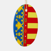 Vlag van Valencia (Spanje) Keramisch Ornament (Rechts)