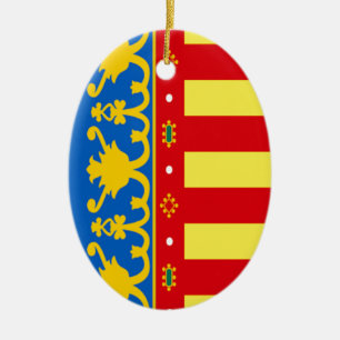 Vlag van Valencia (Spanje) Keramisch Ornament