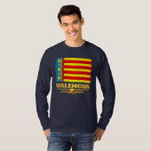 Vlag van Valencia T-shirt (Voorkant volledig)
