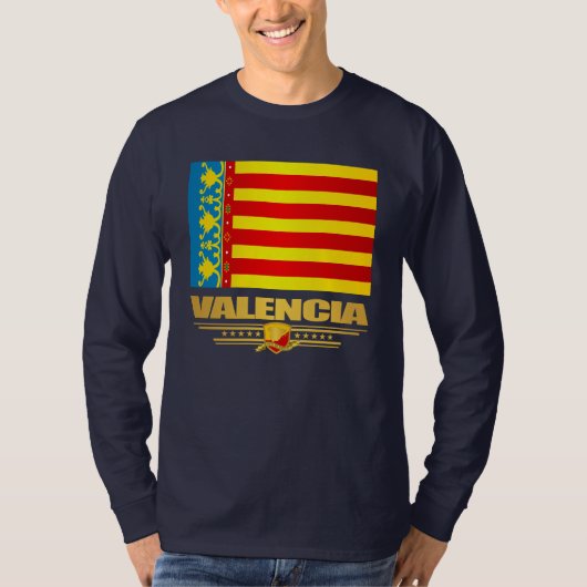 Vlag van Valencia T-shirt (Voorkant)
