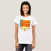Vlag van Valencia T-shirt (Voorkant volledig)