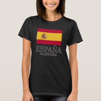 Vlag van Valenciana in de Europese vakantiegaand T-shirt