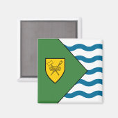 Vlag van Vancouver (British Columbia, Canada) Magneet (Voorkant / Achterkant)