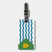 Vlag van Vancouver, Brits-Columbia Bagagelabel (Voorkant verticaal)