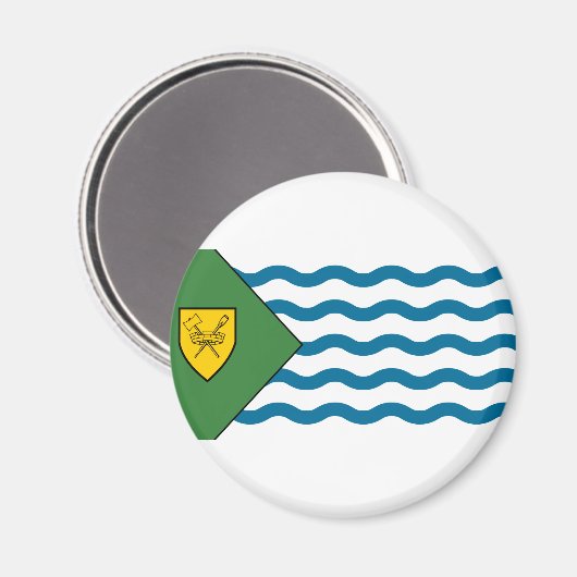 Vlag van Vancouver, Brits Columbia Magnet (Voorkant / Achterkant)