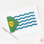 Vlag van Vancouver, Brits-Columbia Rechthoekige Sticker (Envelop)