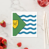 Vlag van Vancouver, Brits-Columbia Servet (Insitu)