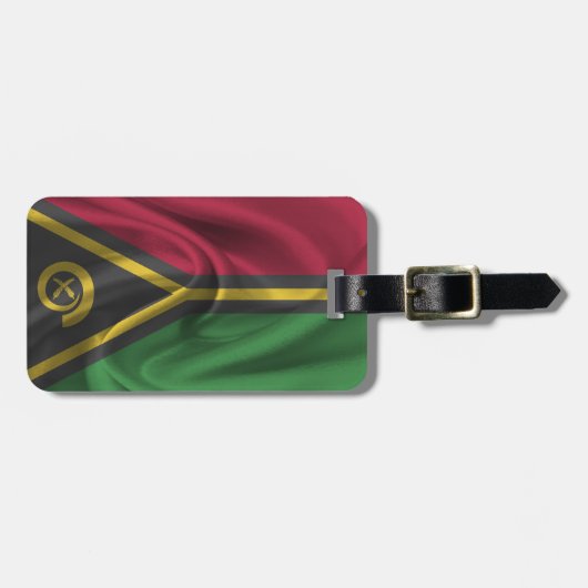 Vlag van Vanuatu Bagagelabel (Voorkant horizontaal)