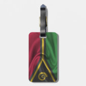 Vlag van Vanuatu Bagagelabel (Achterkant verticaal)