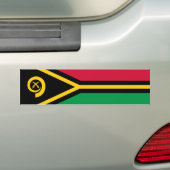 Vlag van Vanuatu Bumpersticker (Op auto)