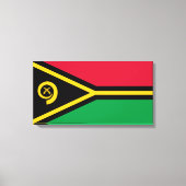 Vlag van Vanuatu Canvas Afdruk (Voorkant)