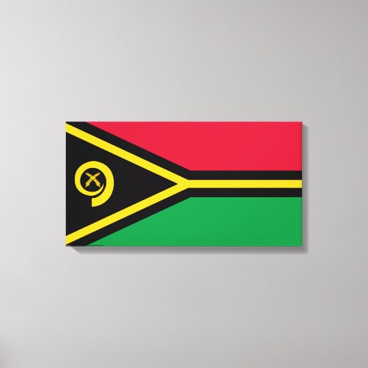 Vlag van Vanuatu Canvas Afdruk (Voorkant)