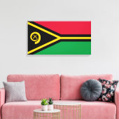 Vlag van Vanuatu Canvas Afdruk (Insitu (Woonkamer))
