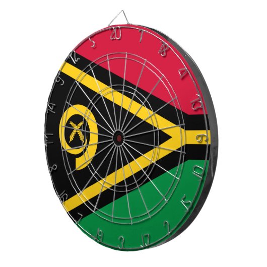 Vlag van Vanuatu Dartbord (Voorkant Rechts)