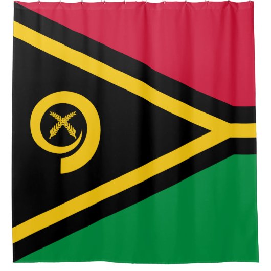 Vlag van Vanuatu Douchegordijn (Voorkant)