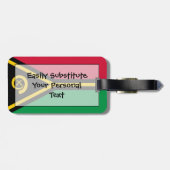 Vlag van Vanuatu Easy ID Personal Bagagelabel (Achterkant horizontaal)
