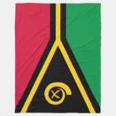 Vlag van Vanuatu Fleece Deken (Voorkant)