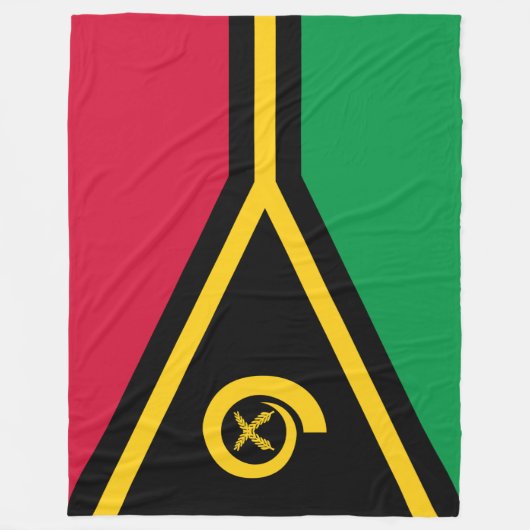 Vlag van Vanuatu Fleece Deken (Voorkant)