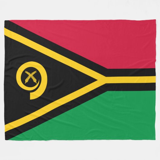 Vlag van Vanuatu Fleece Deken (Voorkant (Horizontaal))