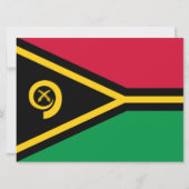 Vlag van Vanuatu Kaart (Voorkant)