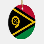 Vlag van Vanuatu Keramisch Ornament (Rechts)