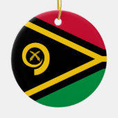 Vlag van Vanuatu Keramisch Ornament (Voorkant)