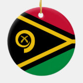 Vlag van Vanuatu Keramisch Ornament (Achterkant)