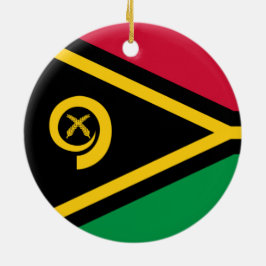 Vlag van Vanuatu Keramisch Ornament
