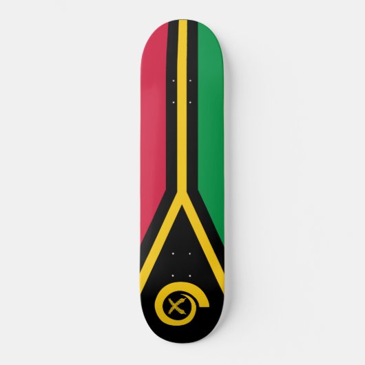 Vlag van Vanuatu Persoonlijk Skateboard (Voorkant)