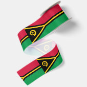 Vlag van Vanuatu Satijnen Lint (Achterkant)
