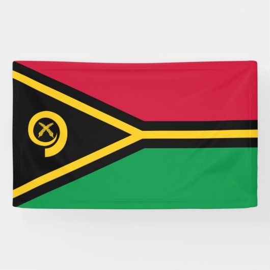 Vlag van Vanuatu Spandoek (Horizontaal)