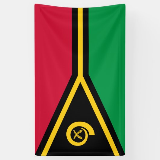 Vlag van Vanuatu Spandoek (Verticaal)