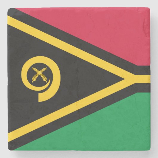Vlag van Vanuatu Stenen Onderzetter (Voorkant)