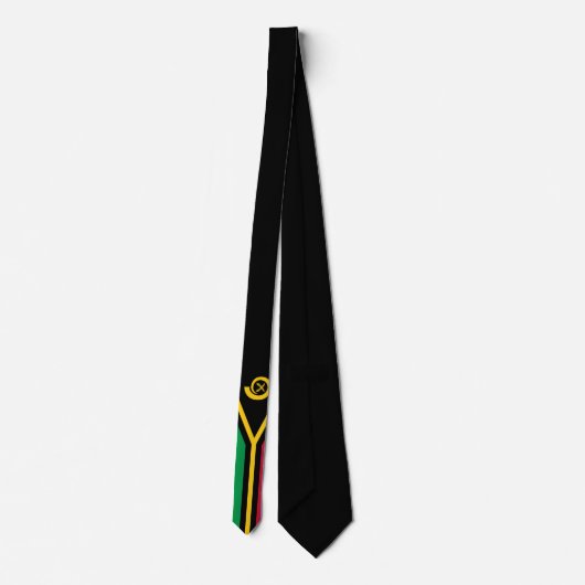 Vlag van Vanuatu Stropdas (Achterkant)