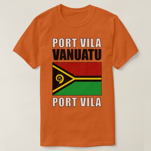 Vlag van Vanuatu T-shirt (Design voorkant)