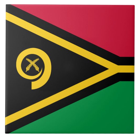 Vlag van Vanuatu Tegeltje (Voorkant)