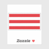 Vlag van Varaždin, Kroatië Sticker (Vel)