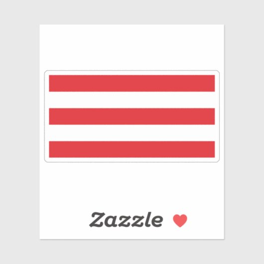 Vlag van Varaždin, Kroatië Sticker (Vel)