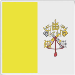 Vlag van Vaticaanstad (2023-cadeau) Sticker