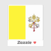 Vlag van Vaticaanstad (2023-cadeau) Sticker (Vel)