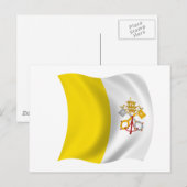 Vlag van Vaticaanstad Briefkaart (Voorkant / Achterkant)