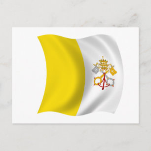 Vlag van Vaticaanstad Briefkaart