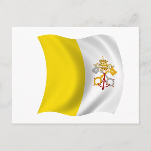 Vlag van Vaticaanstad Briefkaart (Voorkant)