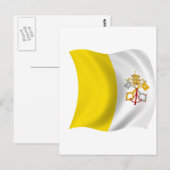 Vlag van Vaticaanstad Briefkaart (Voorkant / Achterkant)